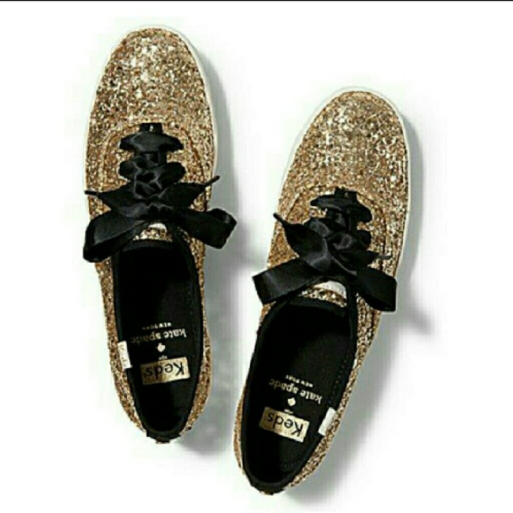 gold kate spade keds